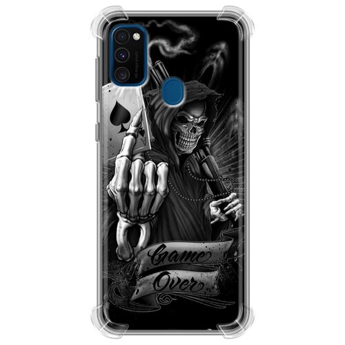 фото Дизайнерский силиконовый с усиленными углами чехол для samsung galaxy m30s креативный дизайн 100gadgets