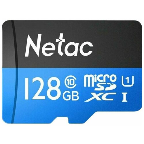 Карта памяти Netac P500 Standard MicroSDXC 128GB U1/C10 up to 90MB карта памяти netac p500 standard microsdxc 128gb u1 c10 up to 90mb