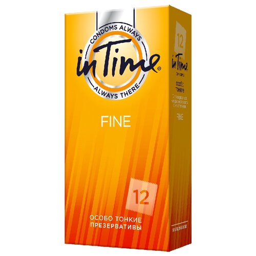Купить Презервативы in Time Fine, 12 шт., бесцветный, натуральный латекс