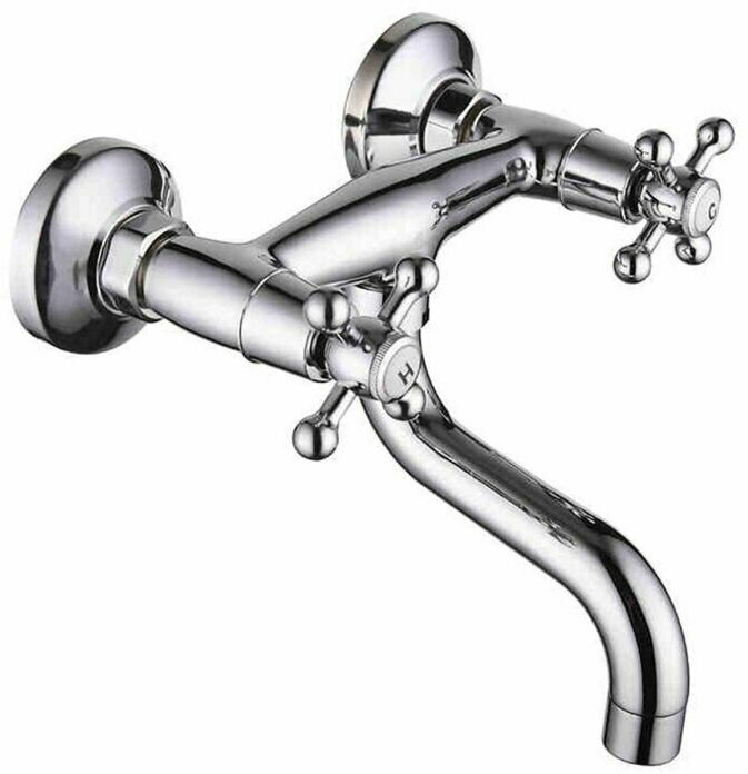 фото Hansen H46050 смеситель настенный для мойки или умывальника, хром