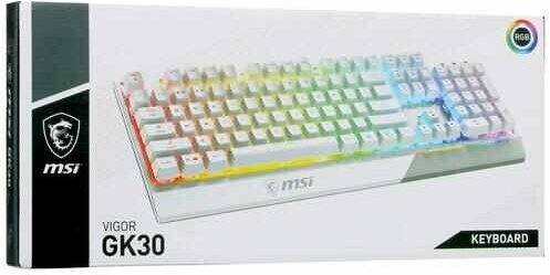 Клавиатура проводная MSI Vigor GK30 White — фото 1