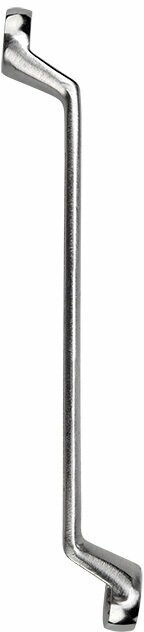 Двусторонний накидной коленчатый гаечный ключ REXANT из углеродистой стали, 19х22 мм