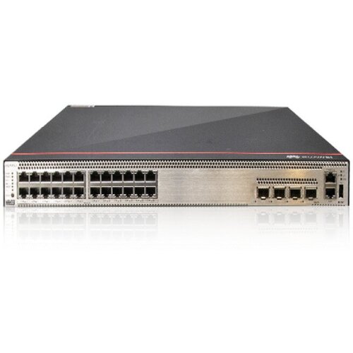HUAWEI S5736-S24UM4XC base (24*100M/1G Ethernet ports, optional RTU upgrade to 2.5/5/10G, 4*10GE SFP+ ports, 1*expansion slot, PoE++) + Basic Software
