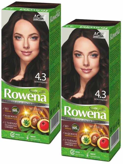 Rowena Soft Silk Краска для волос т4.3 Шоколад Комплект 2 шт.