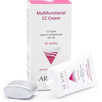 ARAVIA PROFESSIONAL СС-крем защитный SPF-20 Multifunctional CC Cream Vanilla 01, 50 мл