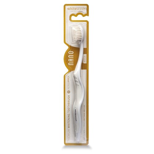 Зубная щетка WhiteWash Отбеливающая зубная щётка whitening toothbrush, белый