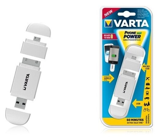 Внешний аккумулятор VARTA Mini Powerpack Белый