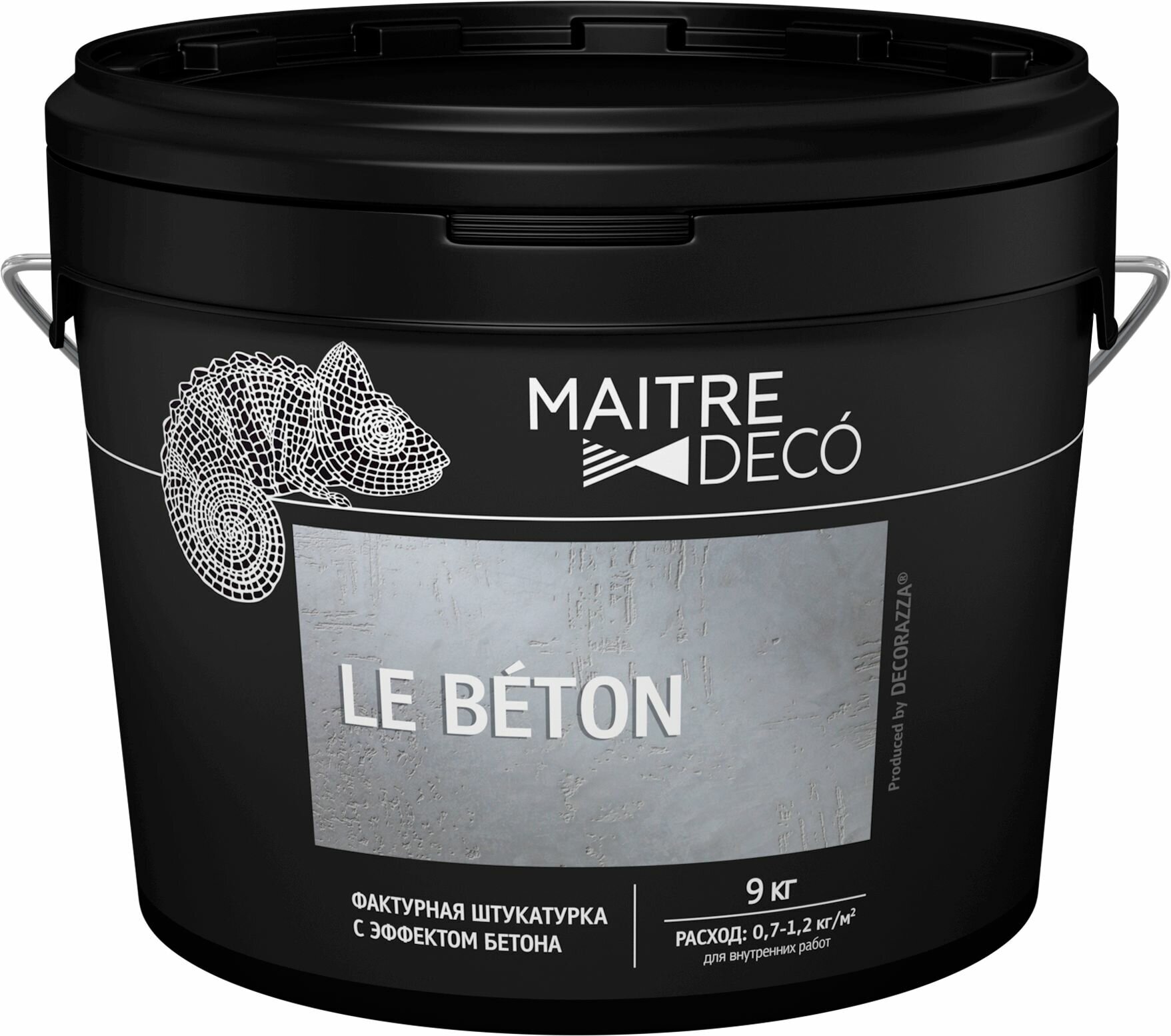 Фактурная штукатурка Maitre Deco Le Beton эффект бетона 9 кг