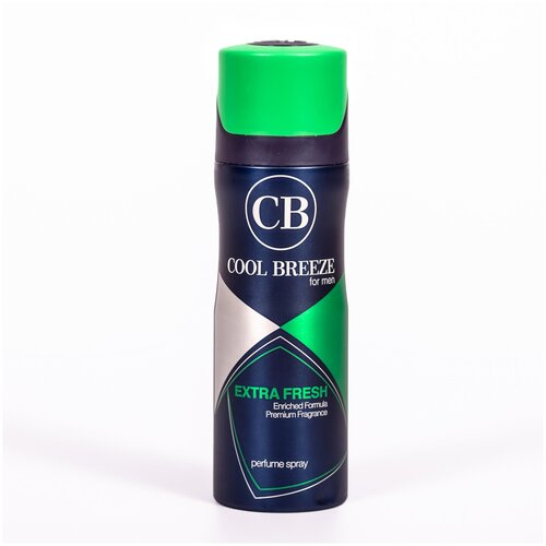 Cool Breeze Дезодорант мужской спрей парфюмированный Extra Fresh, 200мл мужской дезодорант спрей ikon sniper 200 мл