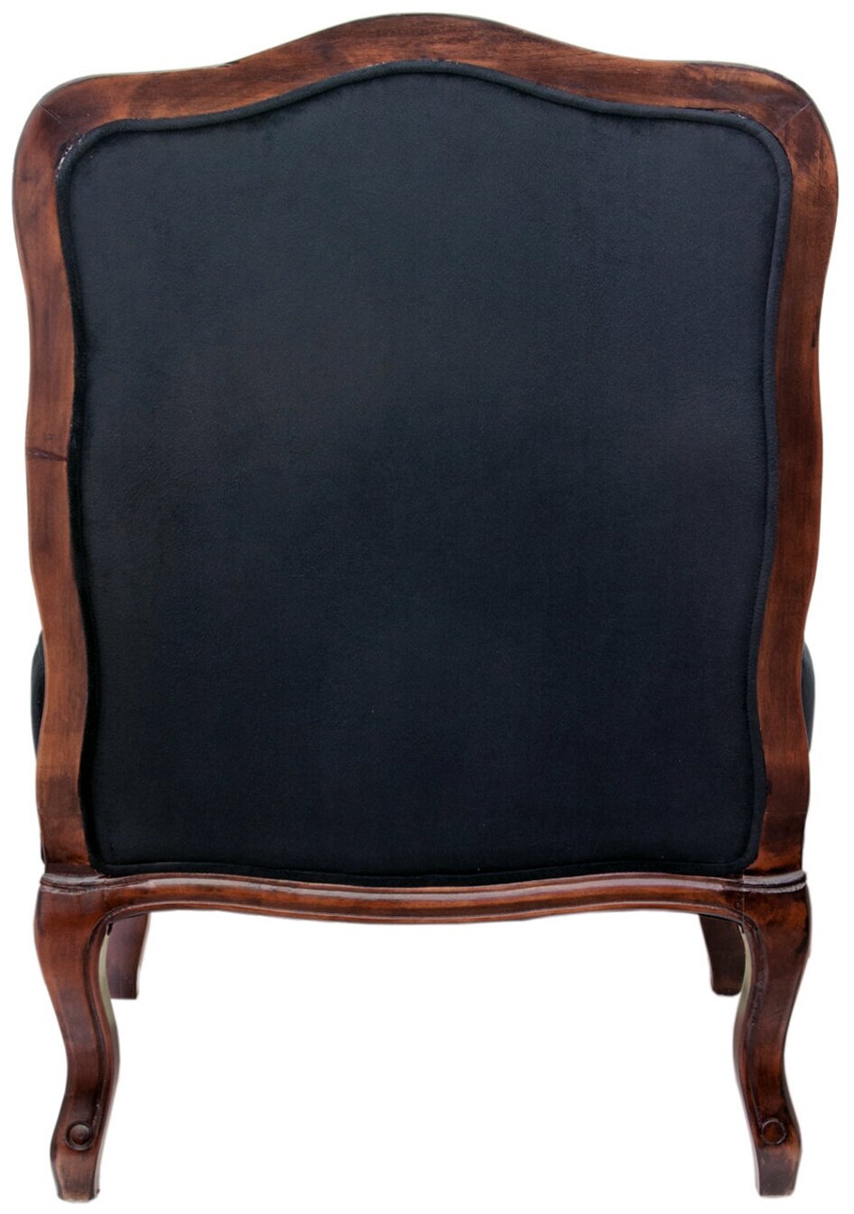 Кресло Mak-Interior "Nitro button black", из массив дерева c подлокотниками — фото 1