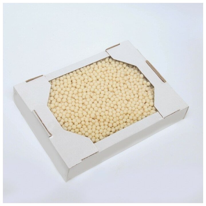 Драже рисовое в белой глазури 0,6 кг - фотография № 1