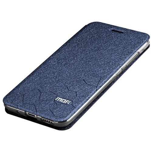 фото Чехол-книжка mypads для xiaomi mi 6x / xiaomi mi a2 водоотталкивающий с мульти-подставкой на жёсткой металлической основе синий