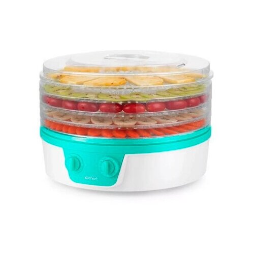 Сушка для фруктов и овощей Kitfort КТ-1935-3 5под 245Вт белый 505800₽
