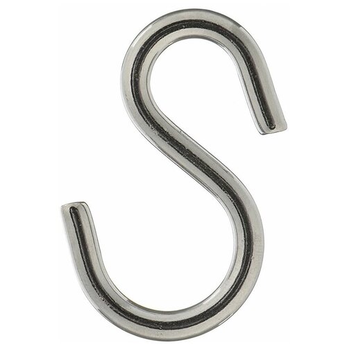 Крюк s-образный ассиметричный d5 мм нержавеющая сталь (2 шт.) крюк s образный ассиметричный d4 мм нержавеющая сталь 2 шт
