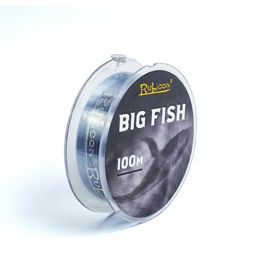 leto energy big fish Монофильная леска для рыбалки RUBICON Big Fish 100m 0,45 мм (dark grey)