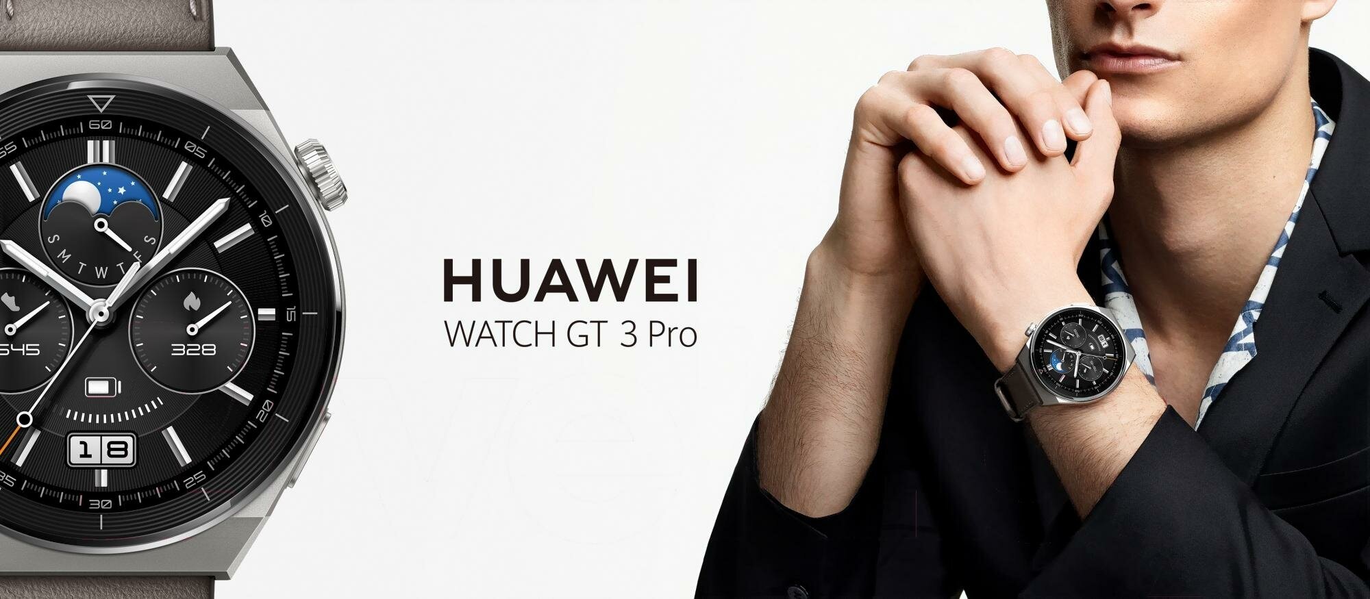 Умные часы HUAWEI Watch GT 3 Pro, белый керамический корпус с серебряным безелем - фото №8