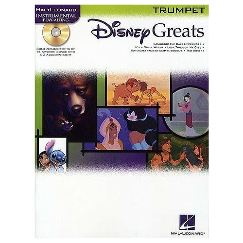 MusicSales HL00841938 - DISNEY GREATS TRUMPET TPT BOOK/CD