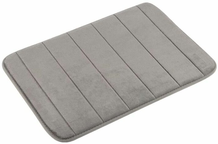 Коврик для ванной рыжий КОТ 102515 Cozy, 40х60 см, серый