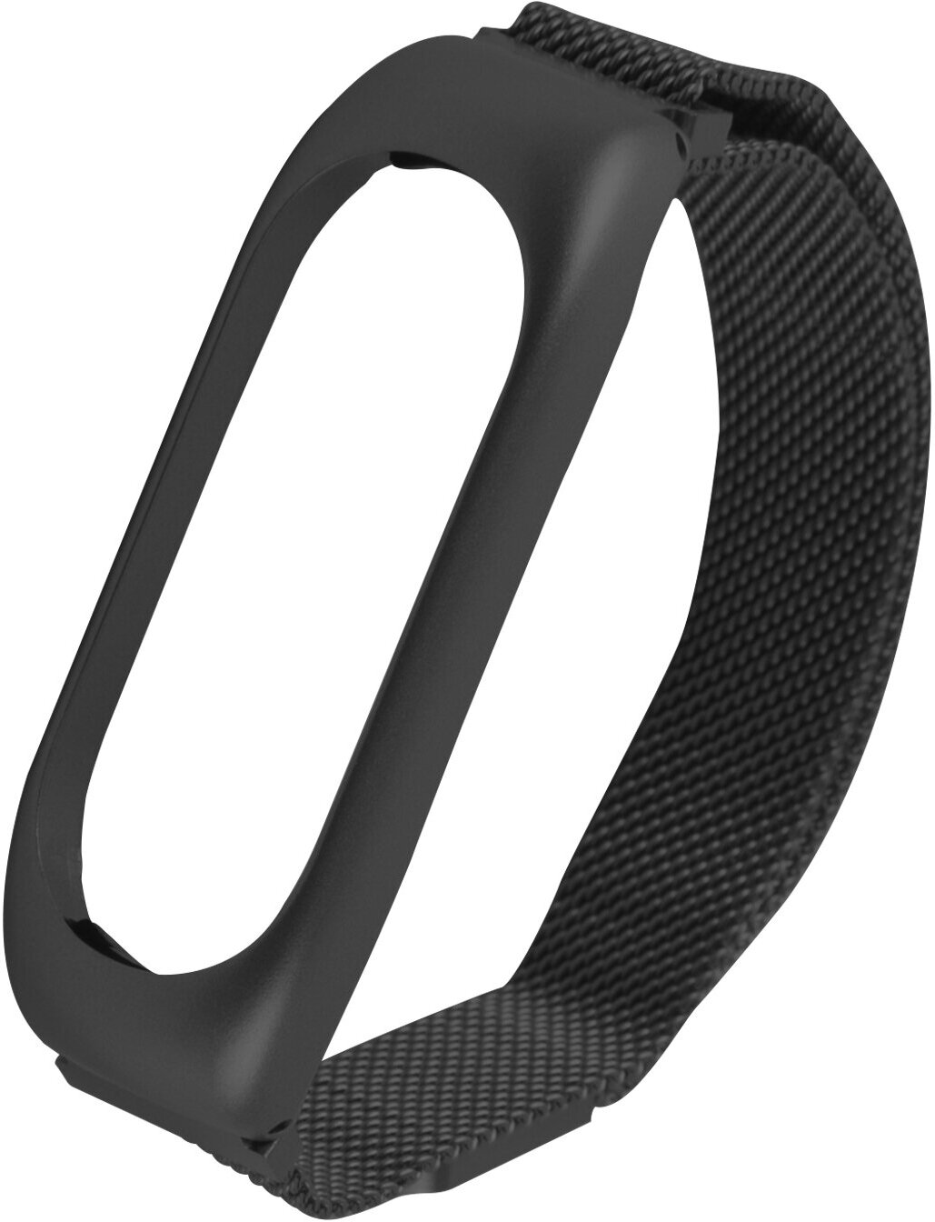 Ремешок для Xiaomi Mi Band 5/ Mi Smart Band 6/Ремешок для фитнес-браслета/Ремешок для часов металлический с магнитом, черный