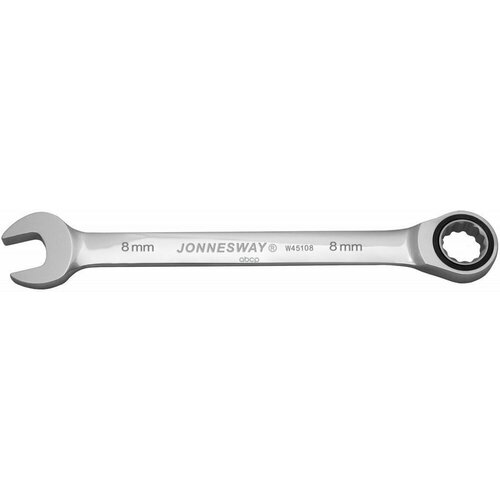 Ключ Комбинированный 47385 Трещоточный, 8 Мм Jonnesway арт. W45108
