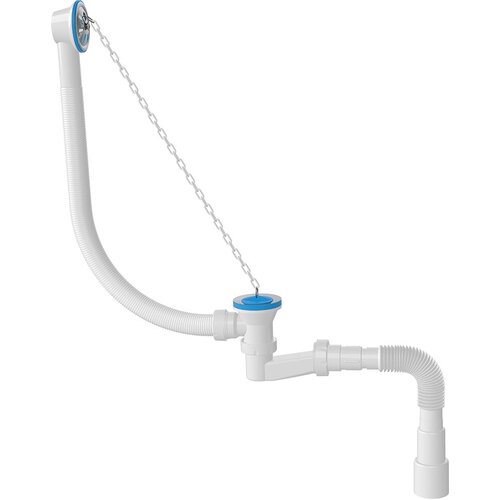 Сифон для ванны / Обвязка для ванны слив-перелив слив сифон для поддона душевой кабины гофра выпуск 32 мм с гидрозатвором