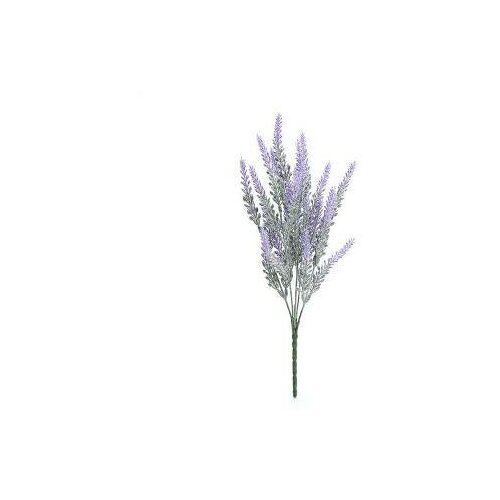 Искусственные цветы лаванда с напылением - 5 веток / Декор для дома
