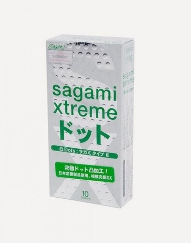 Изображение товара Точечный презерватив анатомической формы Sagami Xtreme Type E (10 шт)