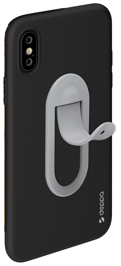 Подставка/автодержатель Click Holder для смартфона, силикон, серый, Deppa 55168