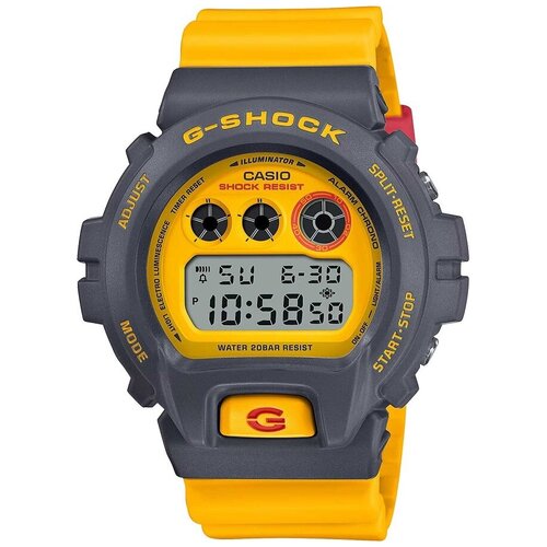 фото Наручные часы casio наручные часы casio g-shock dw-6900y-9, серый, желтый