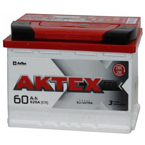 Аккумулятор Aktex EFB 60 Ач 620А прямая полярность