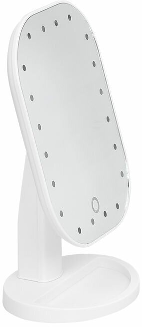 фото Nail Art Настольное зеркало c LED подсветкой, 20 ламп, белый