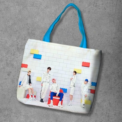 фото Сумка шоппер anime dakimakura, фактура рельефная, мультиколор