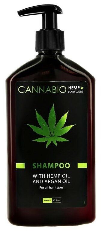 Шампунь для волос `SEA OF SPA` CANNABIO с конопляным и аргановым маслом (для всех типов волос) 400 мл