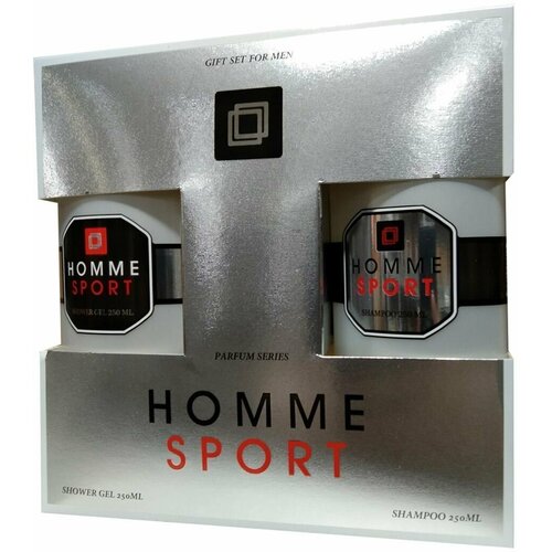 Фестива Набор мужской Homme Sport (Шампунь 250мл+Гель для душа 250мл) фестива подарочный набор tobaco шампунь 250мл гель для душа 250мл