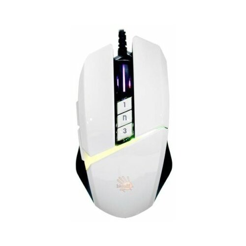 Мышь A4Tech Bloody W60 Max White мышь a4tech bloody w60 max игровая проводная оптическая 10000 dpi usb чёрная