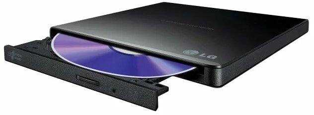 Внешний оптический привод DVD-RW LG GP57EB40, черный