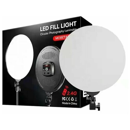 Видеосвет LED FILL LIGHT M666+c напольным штативом (210см), блоком питания 2м и Bluetooth пультом /светодиодная панель со шторками для фотосъемки