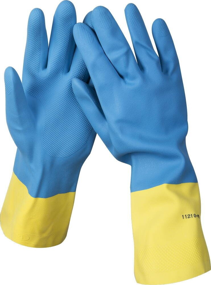 STAYER S, с х/б напылением, латексные перчатки с неопреновым покрытием, Professional (11210-S)