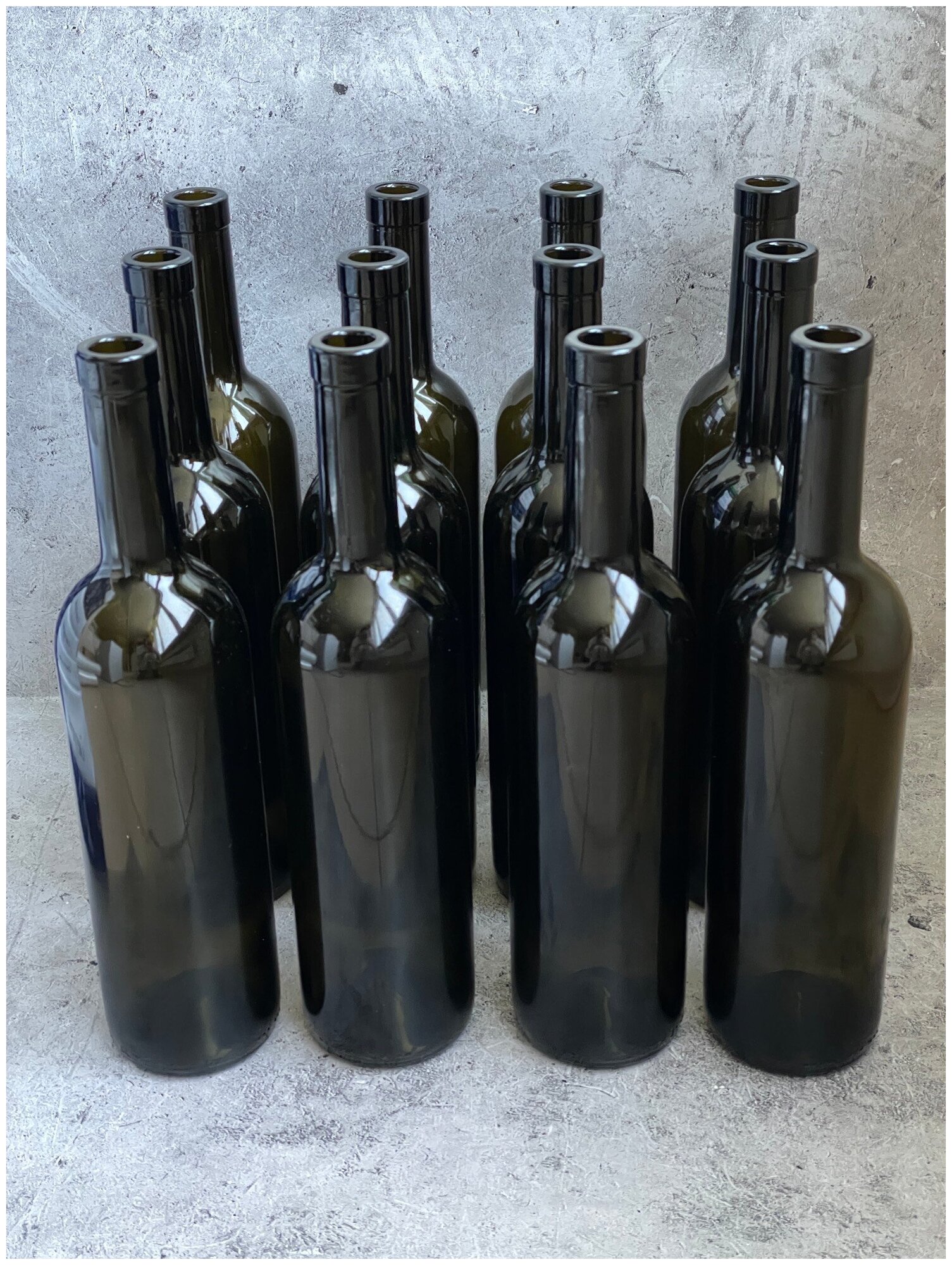 Бутылки винные оливковые Бордо 0,75 л комплект 12 штук - фотография № 5