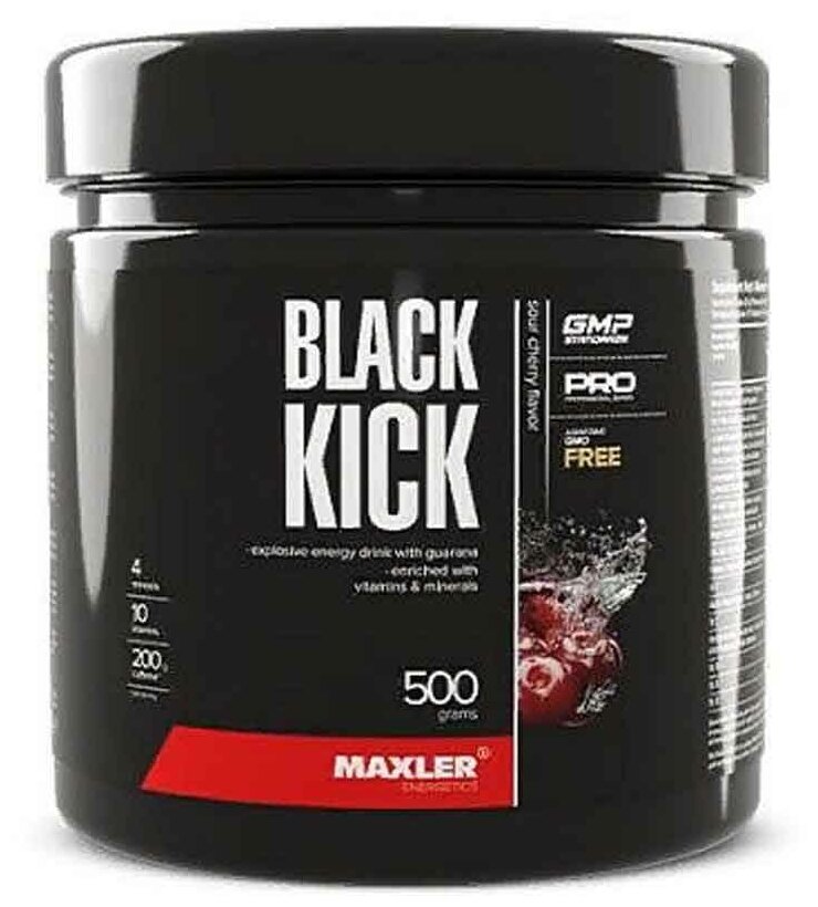 Maxler Black Kick 500 гр. банка (Maxler) Вишня