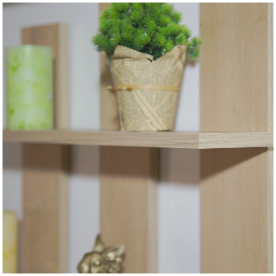 Полка настенная навесная ( подвесная ) деревянная для книг икон и цветов комнату кухню детскую Mr-Уют - фотография № 5