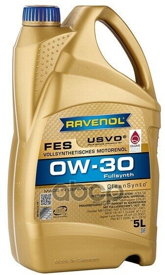 Sae 0W-30 5L Fes New Моторное Масло Ravenol арт. 4014835859012