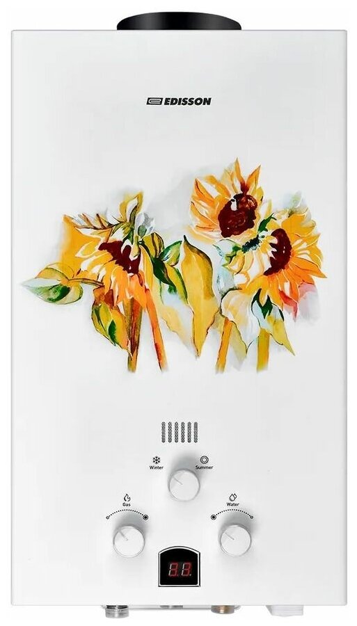 фото Газовый проточный водонагреватель Edisson Eco E 20 GD (Подсолнухи) 20 кВт 361505
