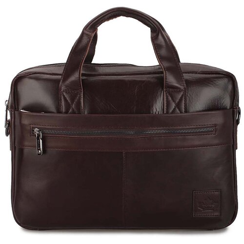 Мужской портфель из натуральной кожи «Амос» M1454 Brown