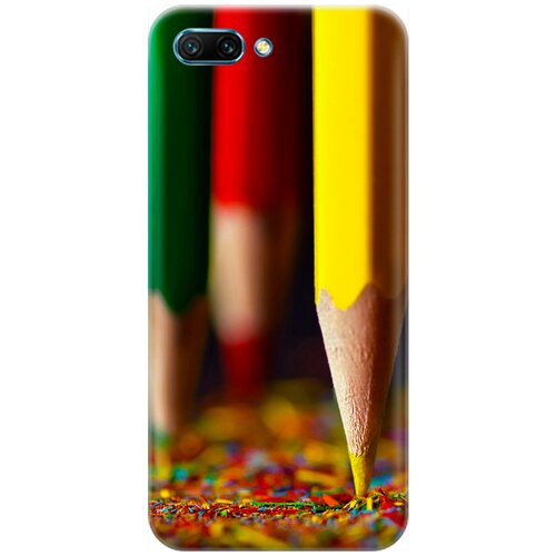 фото Ультратонкий силиконовый чехол-накладка для honor 10 с принтом "желтый карандаш" gosso