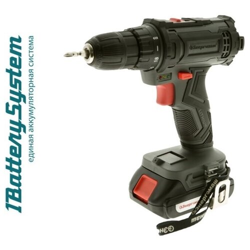 Аккумуляторный шуруповерт Энергомаш ДШ-18К 1BatterySystem дрель 18 В 2 акк 2 Ач кейс перчатки 350100₽