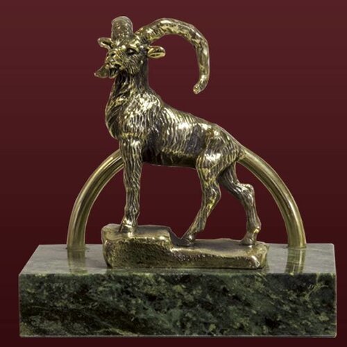 Бронзовая визитница Горный Архар