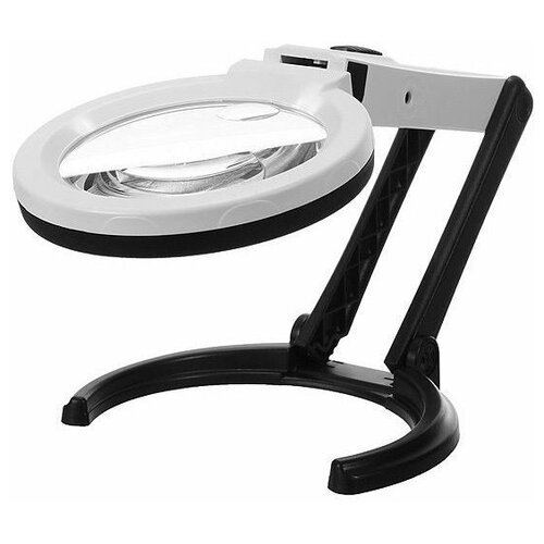 magnifier лупа складная с подсветкой 30x25 мм mg 21011 Лупа Magnifier Лупа настольная Magnifier 1.8x/5x-138мм складная с подсветкой (10 LED) MG3B-1D для чтения и рукоделия