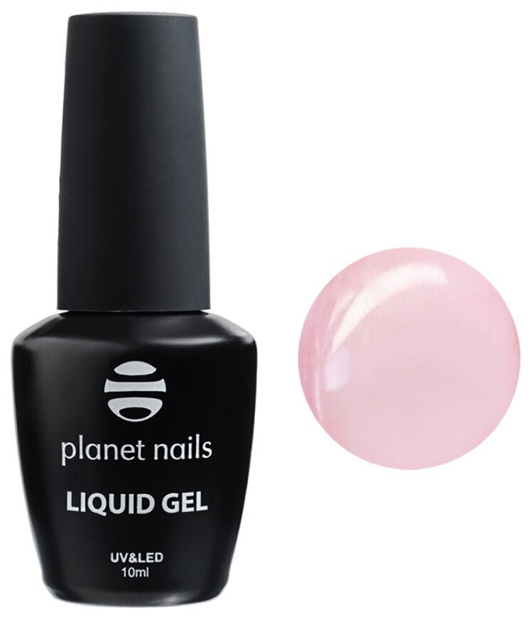 Гель моделирующий во флаконе Liquid gel Pastel Pink Planet nails 10 мл арт.11355