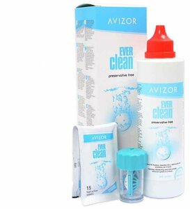 Пероксидный раствор, система для контактных линз Avizor Ever Clean (Авизор Эвер Клин) , 225 мл + 30 таблеток с контейнером для линз